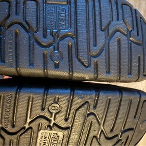 Black Rubber Sandal Sole Pair